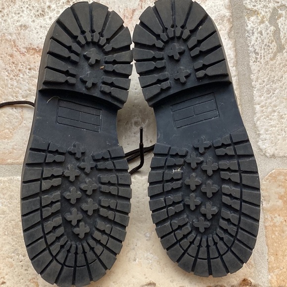 Tommy Hilfiger Brown leather Oxfords Boys Gavin Size 3.5 M Preppy school casual - Picture 5 of 8